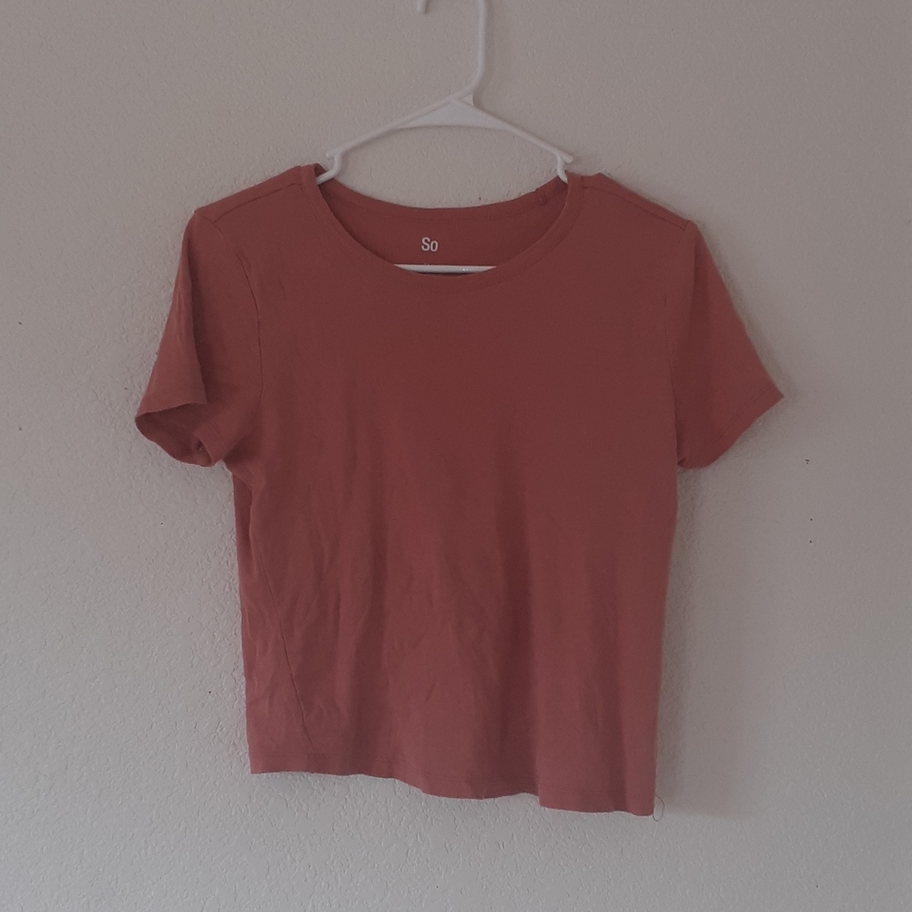 Peachy pink crop top